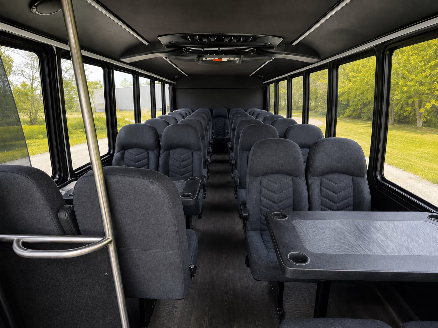 lincoln 18 passenger minibus interior