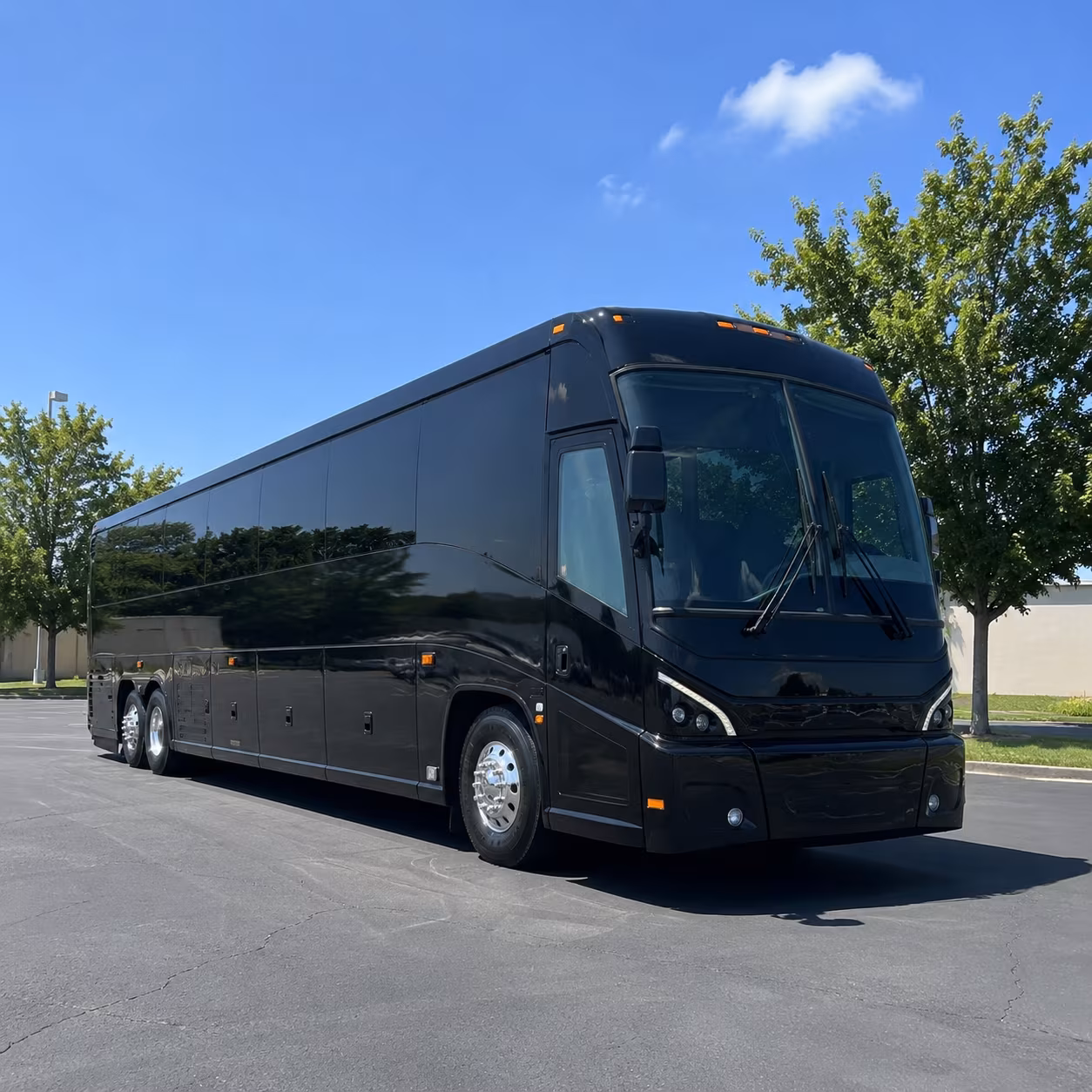 lincoln 56 passenger charter bus