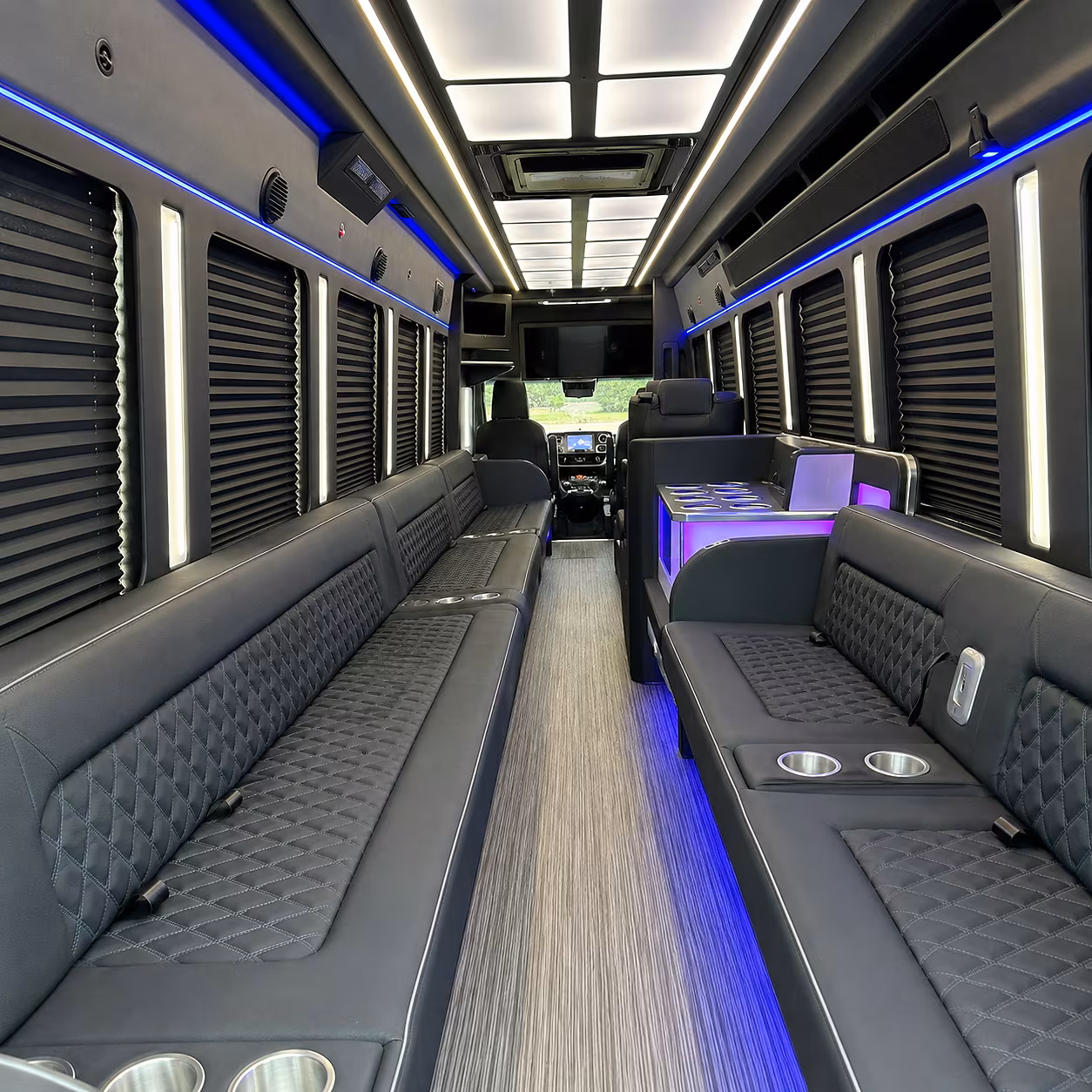 lincoln party bus inside