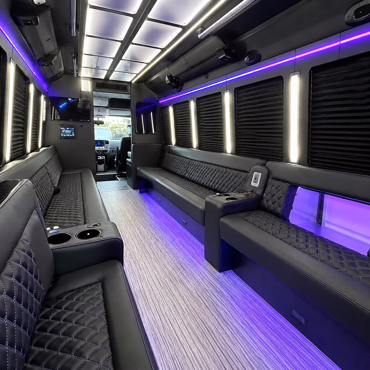 lincoln party bus interior