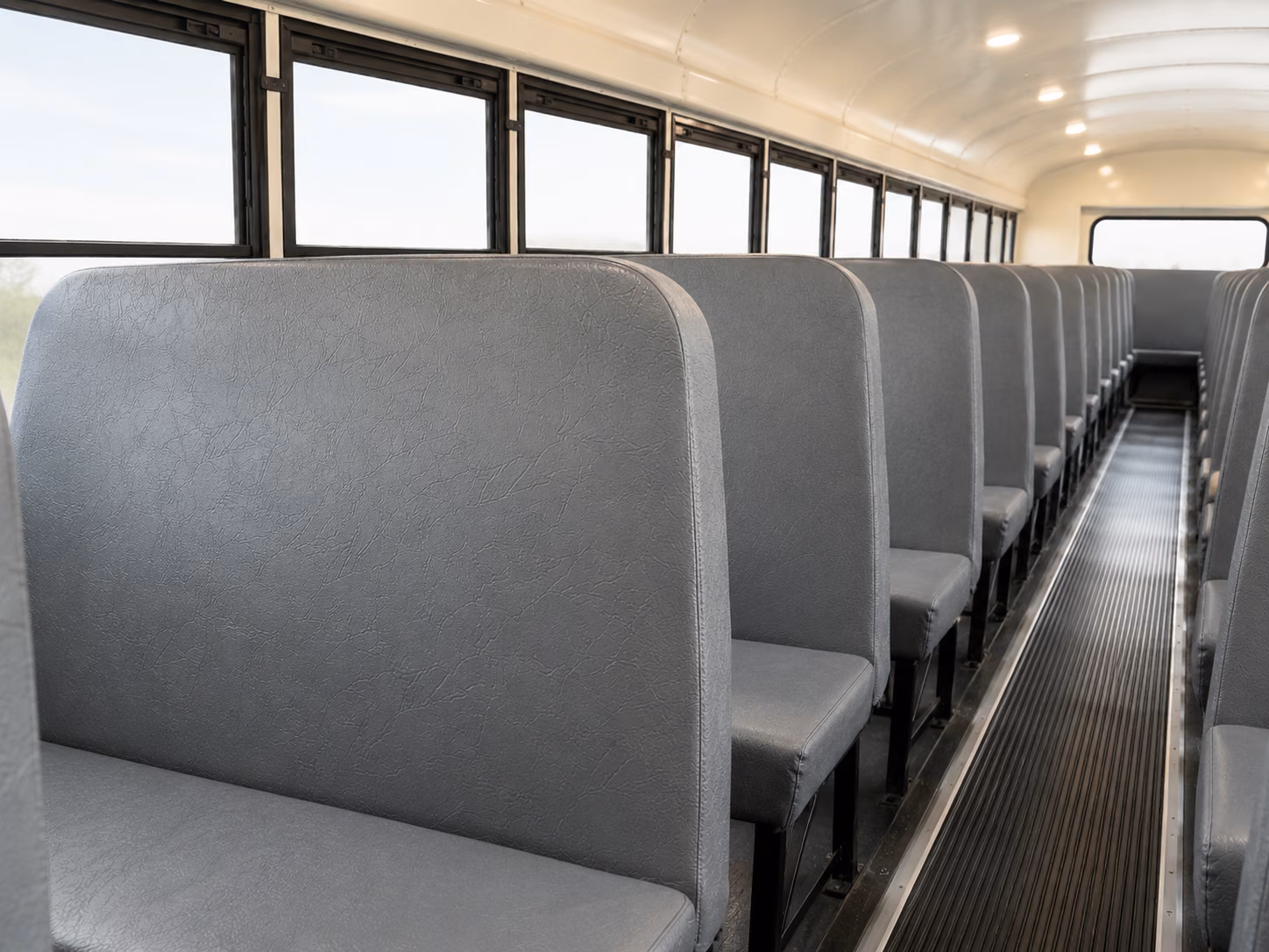 lincoln school bus inside