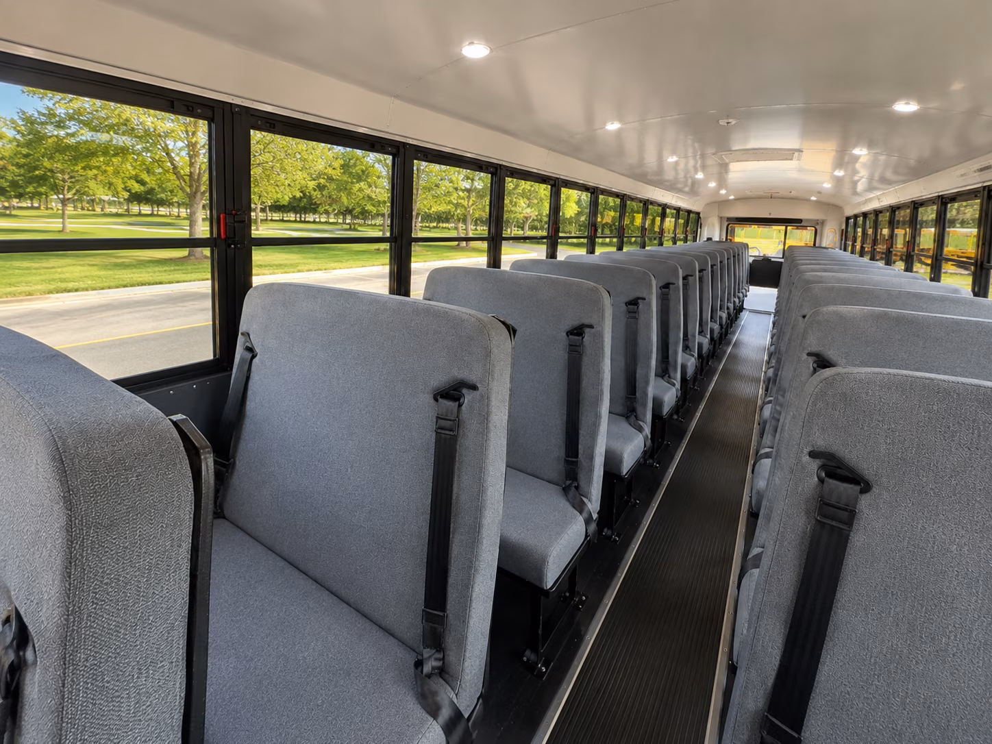 lincoln school bus interior