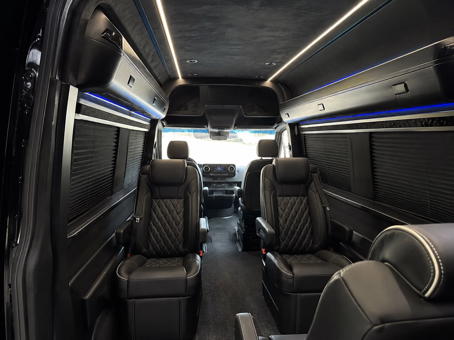 lincoln sprinter van with driver interior